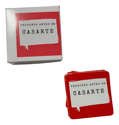 Pregunta Antes De Casarte - Juego De Cartas Parejas Novios