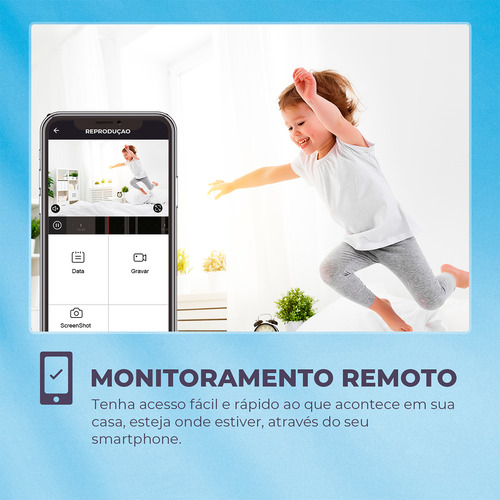 Câmera De Segurança Inteligente Wifi Smartlife Botão Chamada Branco