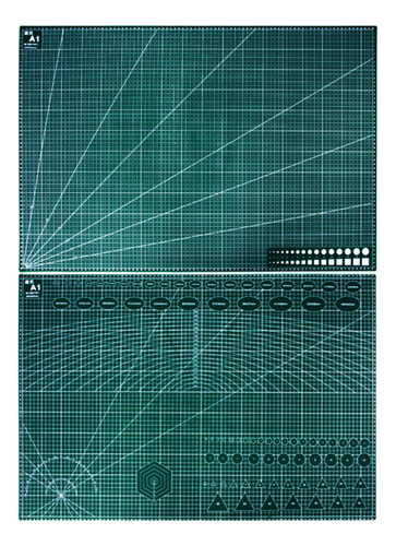 Base Tabla Tablero De Corte A1 Medidas 90x60 Cm Color Verde