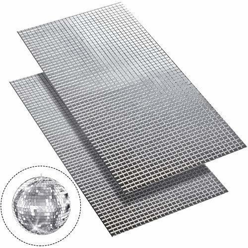 Satinior 3600pcs 5 X 5 Mm Mini Vidrio Cuadrado Autoadhesivo,