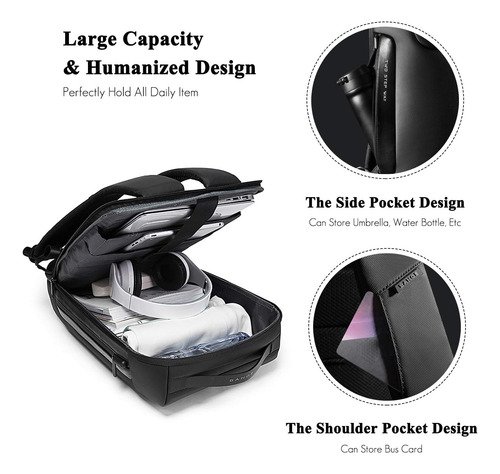 Mochila Para Ordenador Portatil Fandare, Antirrobo, Para ...