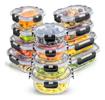 Comprar Recipientes Joyjolt Joyful De Vidrio Con Tapa, 24 Unidades