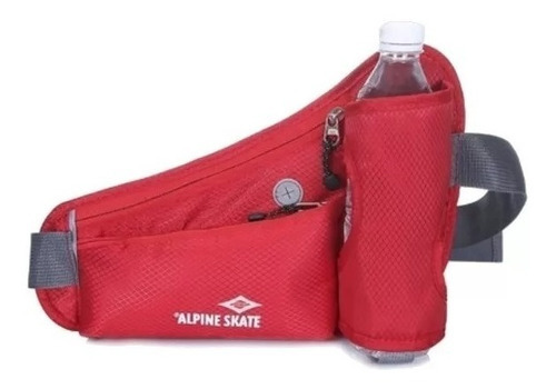 Riñonera Camping Trekking Alpine Skate Color Rojo