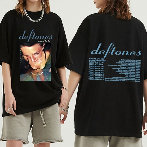 Imagen 1 de 3 de Camiseta De Concierto Deftones Around The Fur Tour Band Punk