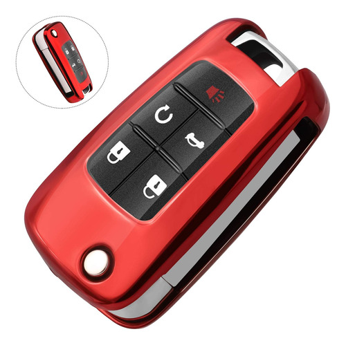 Funda Llavero Chevrolet Funda Llave Para Chevy Rojo