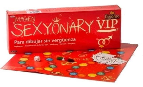 Juego De Mesa Sexyonary Vip T/ Pictionary P/ Adultos Bisonte