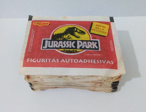 Figuritas Jurassic Park Pack De 50 Sobres Cerrados Cromy 