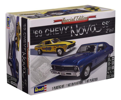 Kit Revell Edição Especial Chevy Nova Ss 1969 1/25 12098