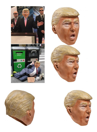 Disfraz De Cosplay De Protector Facial De Trump Para La Elec