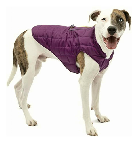 Kurgo Loft Dog Jacket And Reversible Dog Coat, Deep Violet
