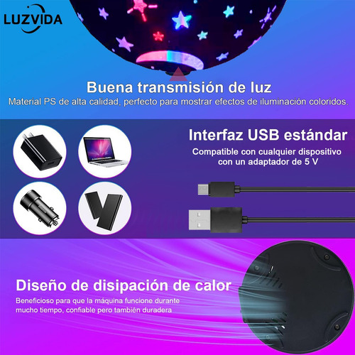 2 Pzs Luces Rgb Dj Led Luz De Fiesta Escenario Disco Lampara