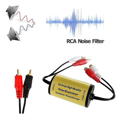 Filtro Audio Rca Aislador Bucle Tierra Auto O Casa