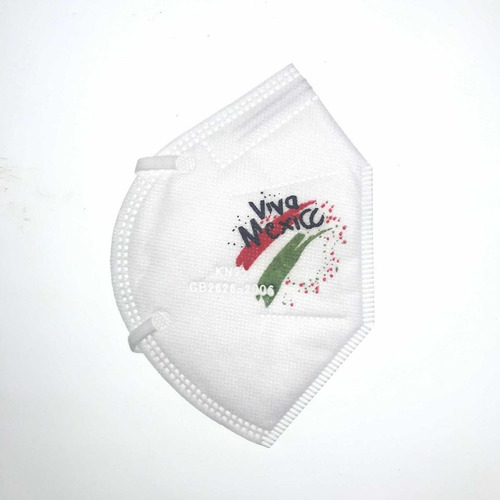 Imagen 5 de 7 de Cubrebocas Kn95 Mascarillas Con Estampado Viva Mexico 10pzs