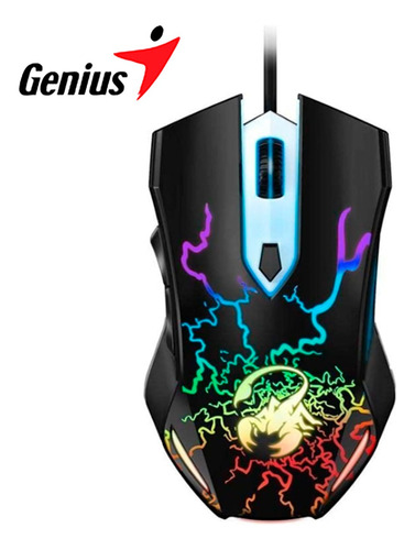 Mouse Gamer Genius Scorpion Spear Rgb Gaming Gx Ratón