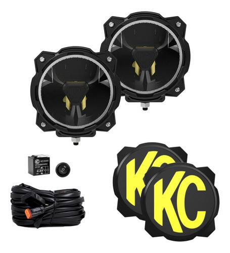 Faros Kc Hilites Gravity Titan Para Jeep Rzr Canam Redondo