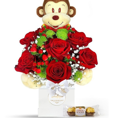 Imagen 1 de 2 de Florería Enamorados San Valentin Arreglo Rosas Sweet Heart