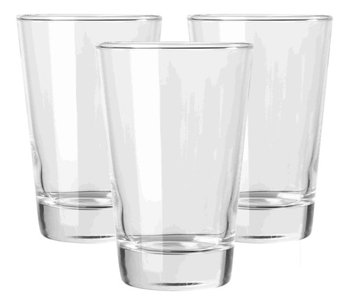 Set X 6 Vaso Vidrio Flint Seelze Cónico 360 Cc Rigolleau