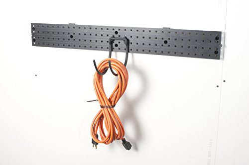 Gancho Curvado Recubierto Dorman Para 1/4puLG Pegboard, Negr