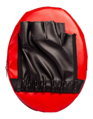 Guantes Focos Planos Box Boxeo Impacto Kick Boxing Mma Color Rojo