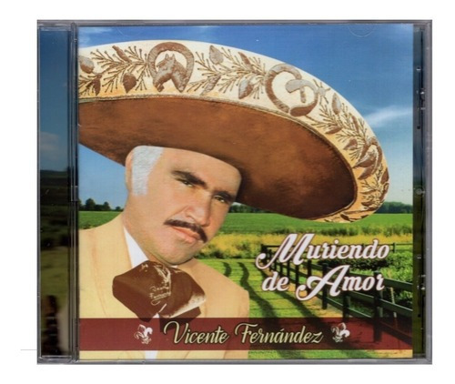 Imagen 2 de 2 de Muriendo De Amor Vicente Fernandez Disco Cd 12 Canciones