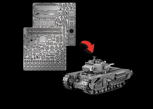 Tanque A22 Churchill - Rompecabezas Metal 3d Puzzle