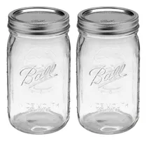 Comprar Jarras Mason De 950 Ml Con Tapa Y Banda, Conjunto De 2