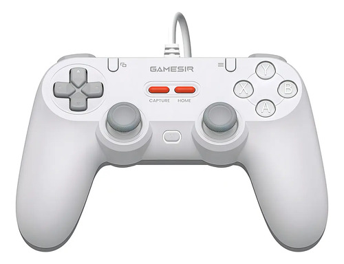 Controle GameSir Tegenaria T3 Lite Com Fio para PC Switch Android iOS Steam Celular Hall Effect USB-A Design Ergonômico Branco
