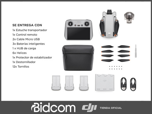 Dji Mini 3 Pro Fly More Kit Plus Control Remoto Inteligente