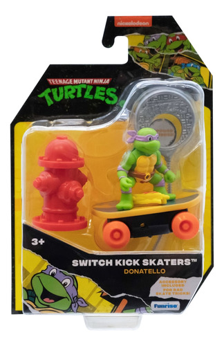 Tortugas ninja figura en skate donatello equilibrio en acces