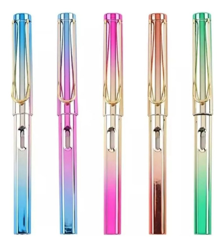 24 Lápiz Infinito Mágico Colores Tornasol Con Borrador