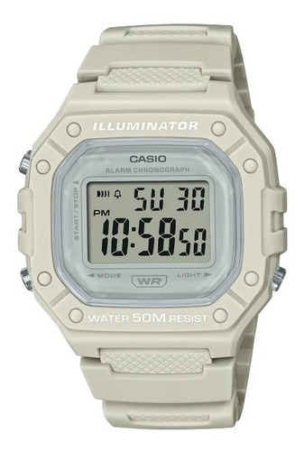 Reloj Casio Sports Digital Original Unisex E-watch Color de la correa Blanco