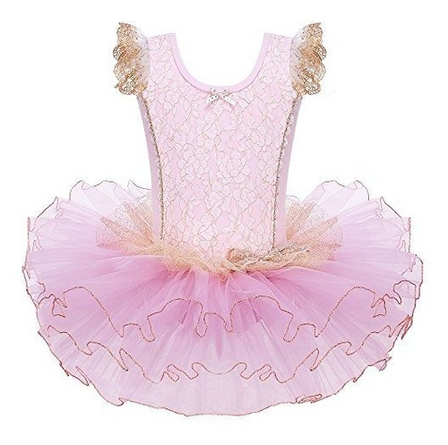 Maillot De Ballet Baohulu Con Falda Para Niña De 3 A 8 Años