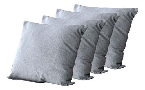 Fundas Para Almohadon De Tela Tusor Living 45x45 Cm Pack X4