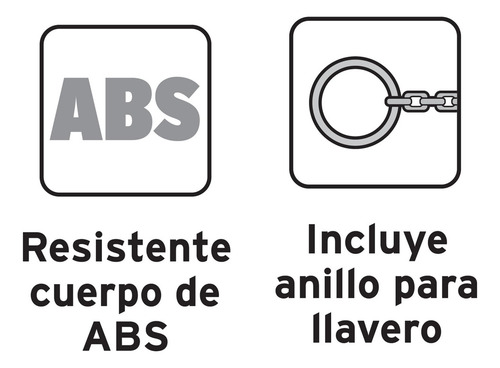 Flexómetro Tipo Llavero. 2 M. Cinta 13 M Truper 14602