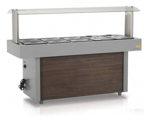 Mesa Buffet Calor 6 Cubas Gelopar Gmta-120