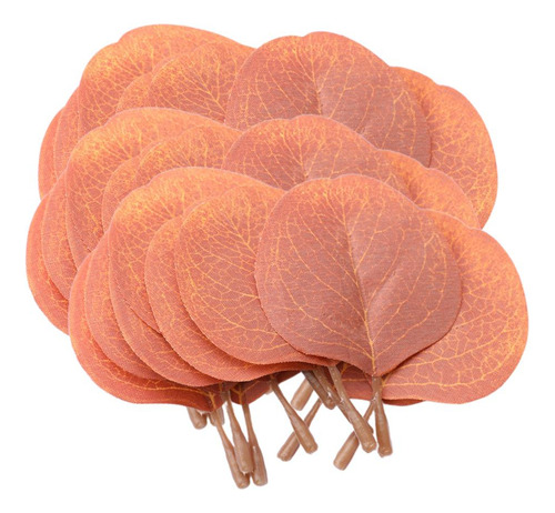 50pcs Hojas De Eucalitto Artificial Follaje Para Café