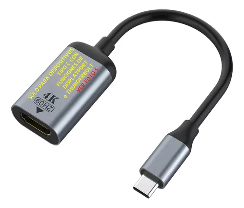 Adaptador Usb-c A Hdmi 4k Celular iPad Mac Android Windows