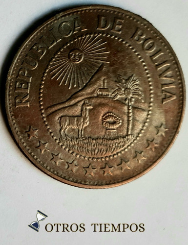 Moneda Bolivia 1 Peso Boliviano 1972