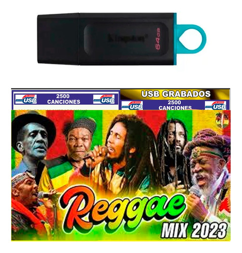 Usb 32gb Con Musica + 3500 Cancion Reggae Rasta