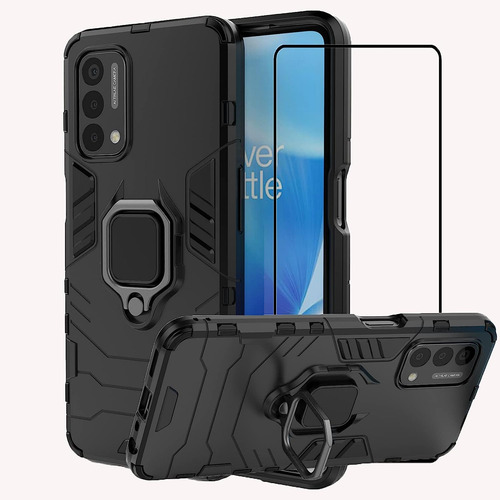 Funda Tpu/pc Golpes Militar Para Oneplus Nord N200 5g + Mica