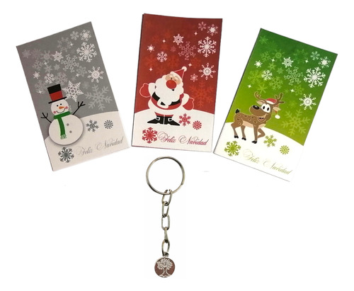 80 Regalos Navidad Llaveros Navideños Recuerdo Económicos
