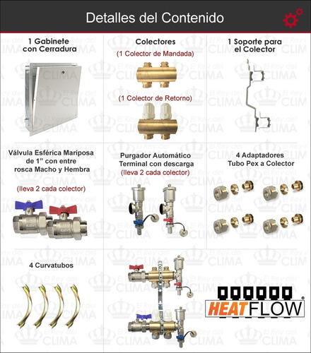 Colector De 2 Vias Heat Flow Super Completo - El Mejor