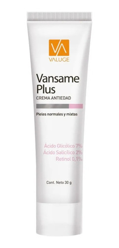 Vansame Plus Crema Suavizante 30g Arrugas Manchas Valuge