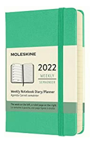 Moleskine Agenda Semanal Clásica De 12 Meses 2022, Tapa