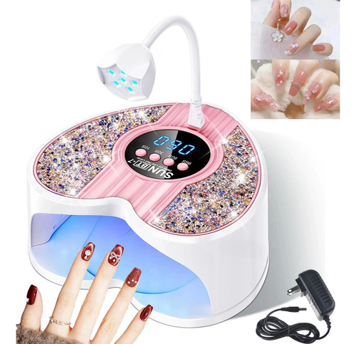 Lámpara Uv Para Uñas, Secador De Uñas Profesional 288w 45led