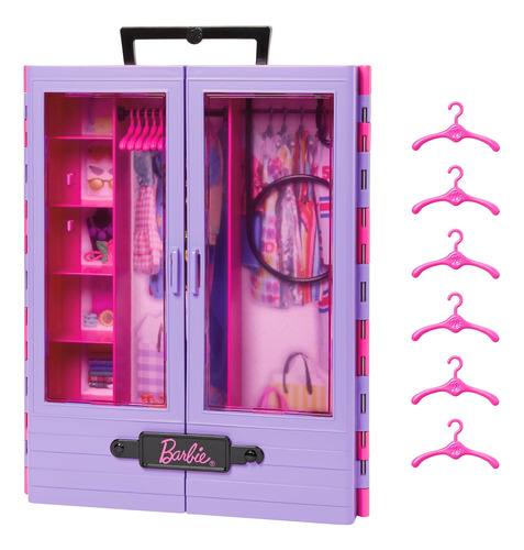 Barbie Fashionistas Playset, Armario Definitivo Con 6 Perch.