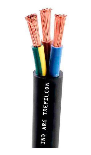 Cable Tipo Taller Trefilcon 3x1.5mm Negro X Metro 
