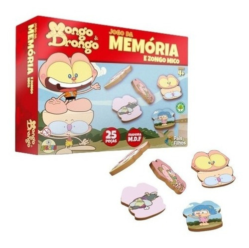 Imagem 6 de 6 de Kit Jogo Da Memória E Cenários Boneco Mongo & Drongo Abluba