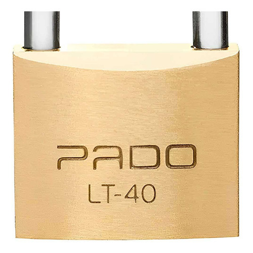Kit 5 Cadeado 40 Mm Em Latão Com 2 Chaves Cada Lt-40 Pado