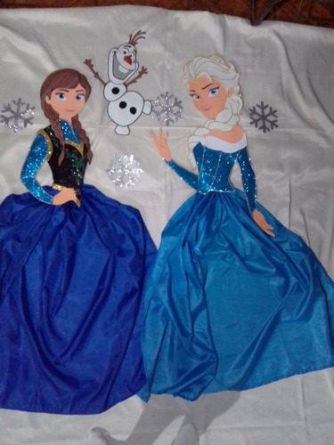 Frozen Anna Y Elsa Princesas Disney En Foami Decorar Fiestas